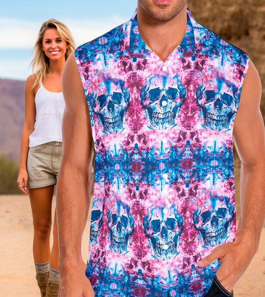 Tie Dye Skulls Sleeveless